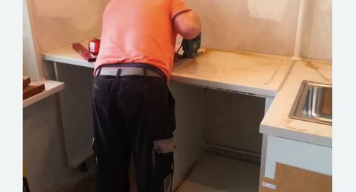 Сборка кухонного гарнитура. Тюмень